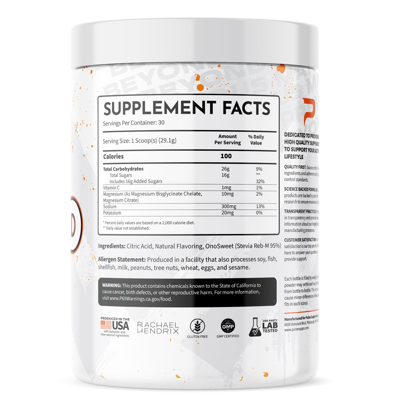 RELOAD Carbohydrate Mix - Orange Crush